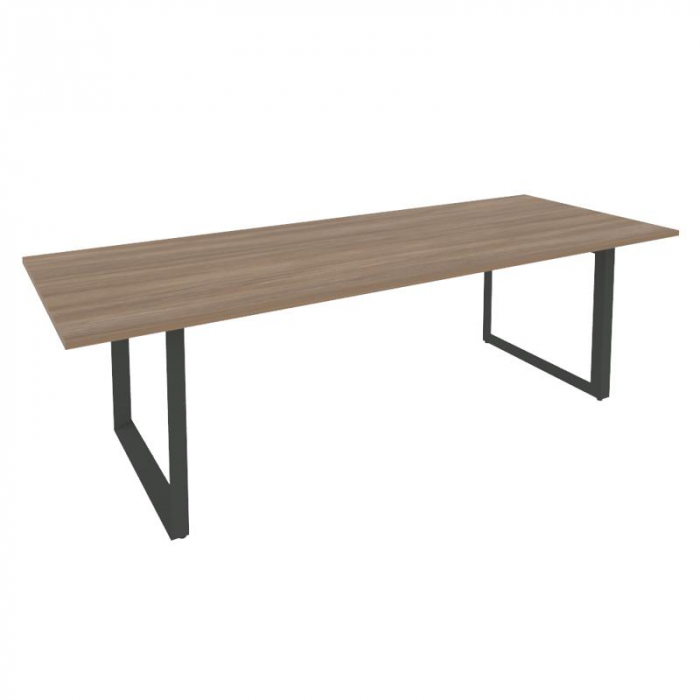 Onix Direct Стол переговорный на О-образном м/к O.MO-PRG-25 Дуб Аризона/Металл Антрацит 2580*980*750