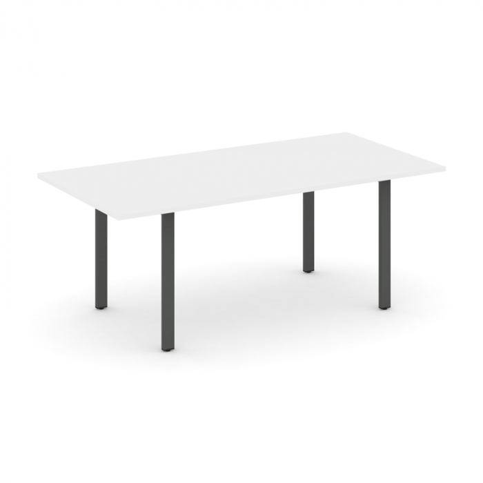 Style Project Direct Стол переговорный SN-6P.SPRG-198.3 Белый/Металл Антрацит 1980*980*750