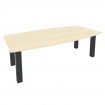 First Стол переговорный KPRG-1 Клен/Металл Антрацит 2400*1200*750