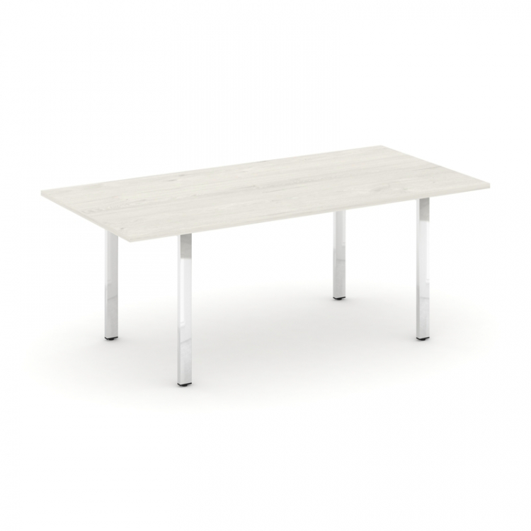 Style Project Direct Lux Стол переговорный M-SN-6P.SPRG-198.3 Дуб Наварра/Нержавеющая Сталь/Хром 198