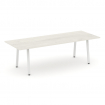 Style Project Direct Стол переговорный SN-6A.SPRG-258.3 Дуб Наварра/Металл Белый 2580*980*750