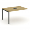 Concept Проходной наборный элемент переговорного стола CN.NPRG-011 Дуб Винченцо/Металл Антрацит 980*