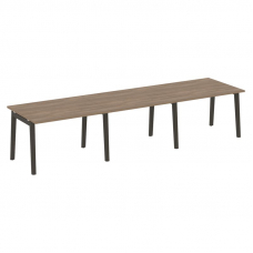 Onix Wood Стол переговорный (3 столешницы) OW.PRG-3.2 Дуб Аризона/Дуб Темный/Металл Антрацит 3540*98