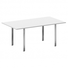 Metal System Direct Стол перег. П-обр. м/к БП.ПРГ-180 Белый/Нержавеющая Сталь 1800*1000*750