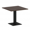 First Стол квадратный KSPRG-2 Венге Цаво/Металл Черный 900*900*750