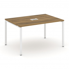 Concept Стол переговорный (1 столешница) CN.PRG-013 Сандал Янтарный/Металл Белый 1380*980*750