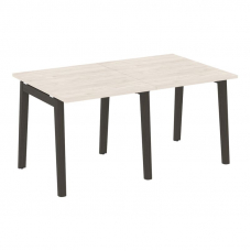 Onix Wood Стол переговорный (2 столешницы) OW.PRG-2.0 Денвер Светлый/Дуб Темный/Металл Антрацит 1560