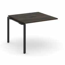 Concept Проходной наборный элемент переговорного стола CN.NPRG-011 Дуб Мали/Металл Черный 980*980*75