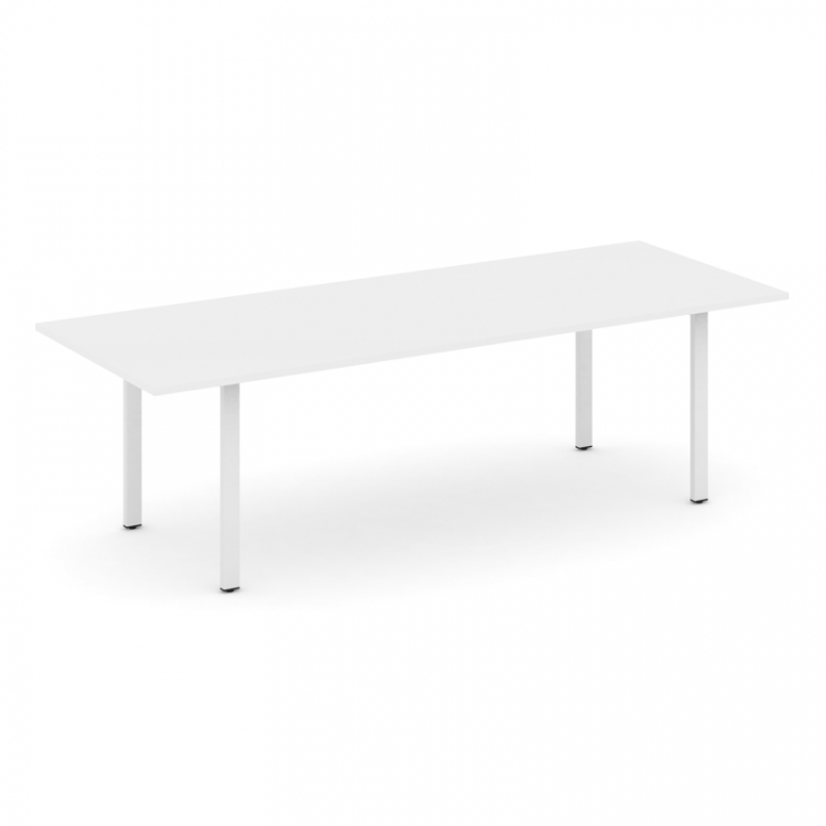 Style Project Direct Стол переговорный SN-6P.SPRG-258.3 Белый/Металл Белый 2580*980*750
