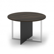 Шифт Стол переговорный, круглый SK.SP-KR-120 Дуб Мали/Антрацит NEW 1200*1200*753