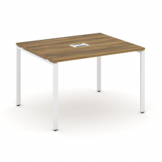 Concept Стол переговорный (1 столешница) CN.PRG-012 Сандал Янтарный/Металл Белый 1180*980*750