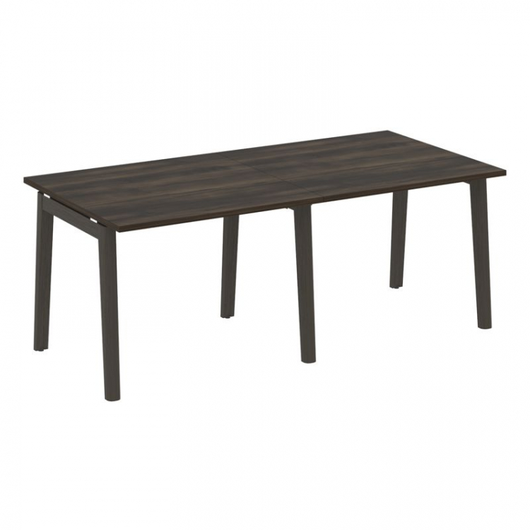 Onix Wood Стол переговорный (2 столешницы) OW.PRG-2.1 Дуб Мали/Дуб Темный/Металл Антрацит 1960*980*7