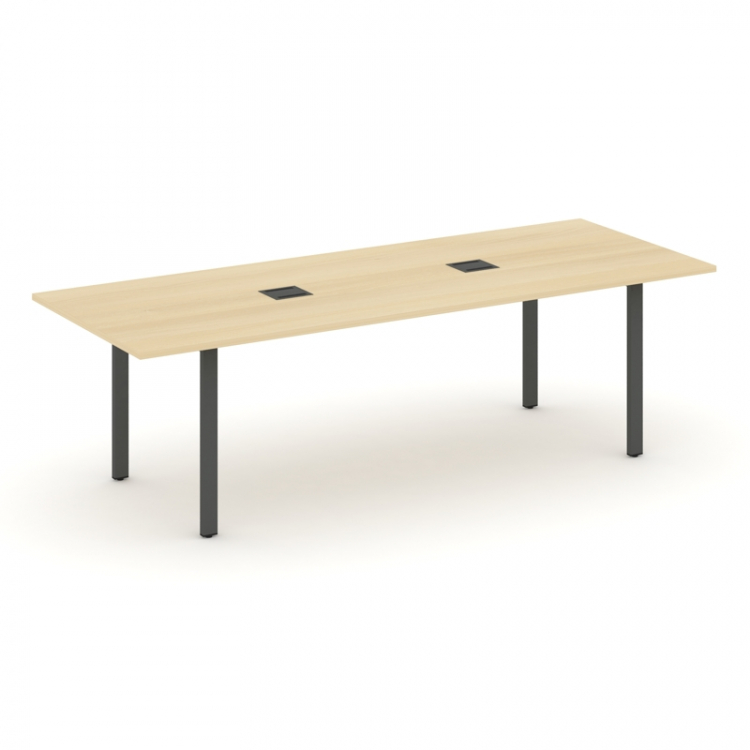 Style Project Direct Стол переговорный SN-6P.SPRG-258 Акация Лорка/Металл Антрацит/Заглушка Металл А