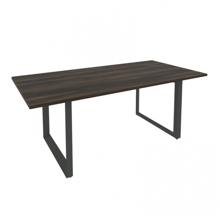 Onix Direct Стол переговорный на О-образном м/к O.MO-PRG-19 Дуб Мали/Металл Антрацит 1980*980*750