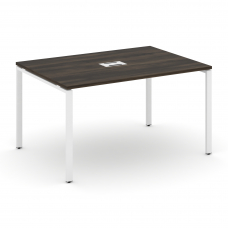 Concept Стол переговорный (1 столешница) CN.PRG-013 Дуб Мали/Металл Белый 1380*980*750