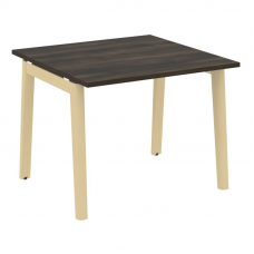 Onix Wood Стол переговорный (1 столешница) OW.PRG-1.1 Дуб Мали/Дуб Светлый/Металл Белый 980*980*750