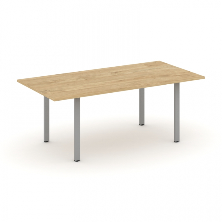 Style Project Direct Стол переговорный SN-6P.SPRG-198.3 Тиквуд Светлый/Металл Серый 1980*980*750