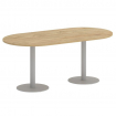 Onix Direct Стол овальный O.SPRG-3 Тиквуд Светлый/Металл Серый 1800*900*750