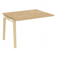 Onix Wood Прох. наб. эл. переговорного стола OW.NPRG-2 Тиквуд Светлый/Дуб Светлый/Металл Белый 1180*