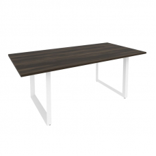 Onix Direct Стол переговорный на О-образном м/к O.MO-PRG-19 Дуб Мали/Металл Белый 1980*980*750