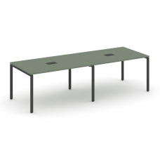 Concept Стол переговорный (2 столешницы) CN.PRG-022 Кобо/Металл Антрацит 2360*980*750