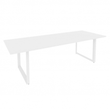 Onix Direct Стол переговорный на О-образном м/к O.MO-PRG-25 Белый Бриллиант/Металл Белый 2580*980*75