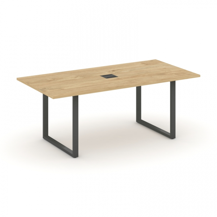Style Project Direct Стол переговорный SN-6O.SPRG-198 Тиквуд Светлый/Металл Антрацит/Заглушка Металл