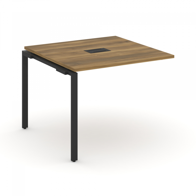 Concept Проходной наборный элемент переговорного стола CN.NPRG-011 Сандал Янтарный/Металл Черный 980