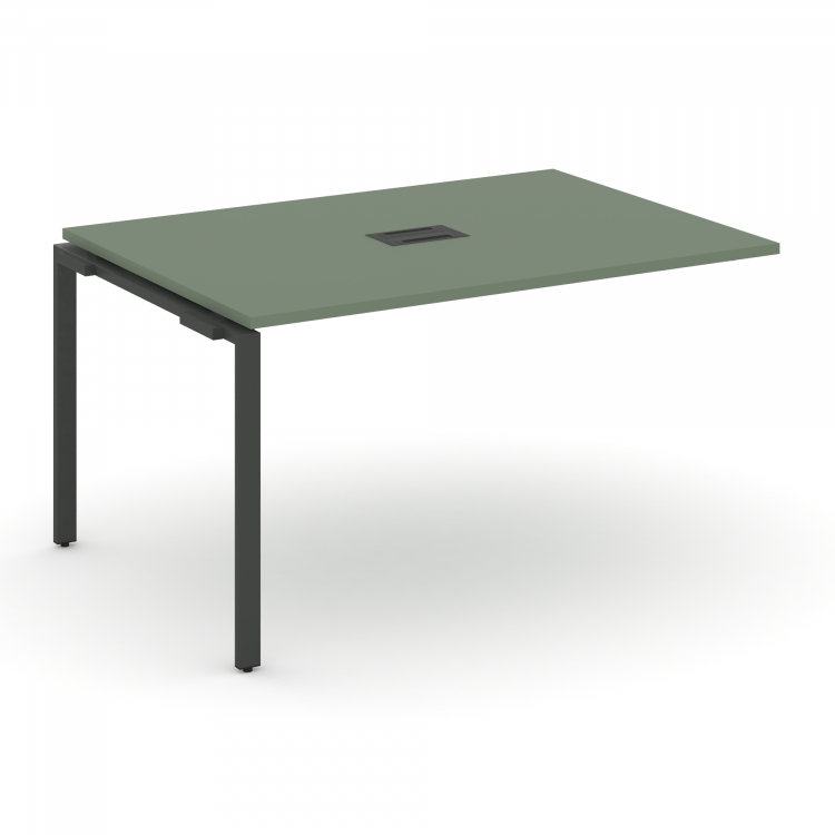 Concept Проходной наборный элемент переговорного стола CN.NPRG-011 Кобо/Металл Антрацит 980*980*750