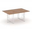 Rift Direct Стол переговорный RF.SPRG-002 Дуб Табак/Металл Белый 1780*1180*750