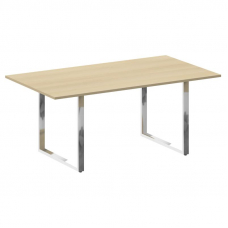 Metal System Direct Стол перег. О-обр. м/к БО.ПРГ-180 Акация Лорка/Нержавеющая Сталь 1800*1000*750