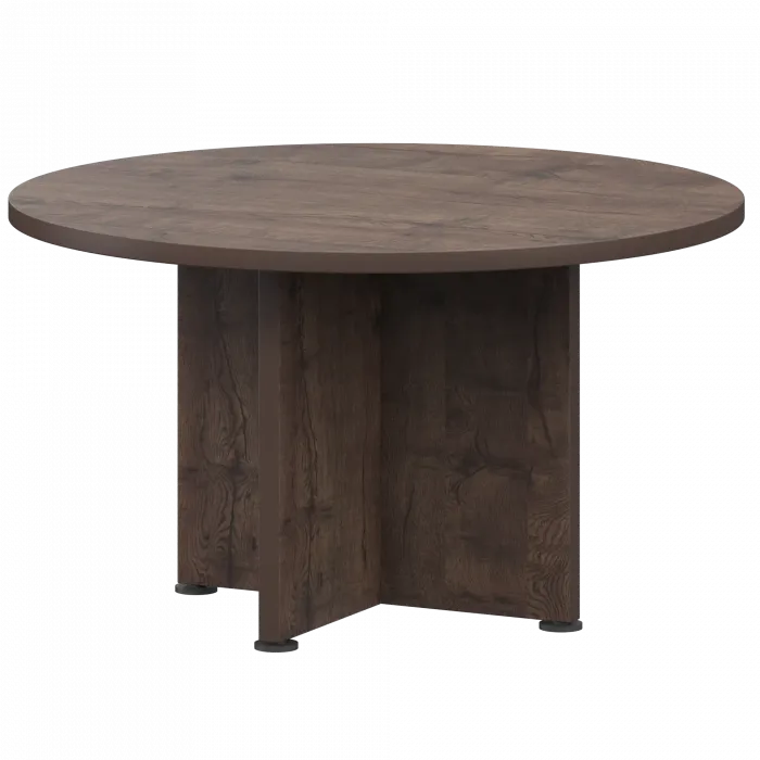 Стол для переговоров круглый К-964 Дуб апрель 1200x1200x750 Приоритет