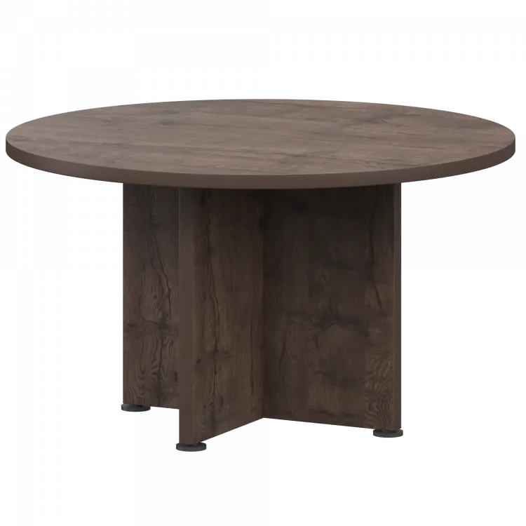 Стол для переговоров круглый К-964 Дуб апрель 1200x1200x750 Приоритет