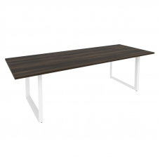 Onix Direct Стол переговорный на О-образном м/к O.MO-PRG-25 Дуб Мали/Металл Белый 2580*980*750