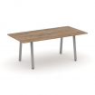 Style Project Direct Стол переговорный SN-6A.SPRG-198 Дуб Табак/Металл Серый/Заглушка Металл Серый 1