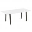 Onix Wood Direct Стол переговорный OW.PRG-19 Белый Бриллиант/Дуб Темный/Металл Антрацит 1980*980*750
