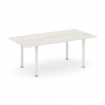 Style Project Direct Стол переговорный SN-6P.SPRG-198.3 Дуб Наварра/Металл Белый 1980*980*750