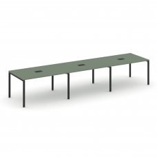 Concept Стол переговорный (3 столешницы) CN.PRG-032 Кобо/Металл Черный 3540*980*750