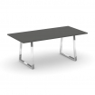 Стайл Проджект Директ Люкс Стол переговорный M-SN-6T1.SPRG-198.3 Антрацит NEW/Нержавеющая Сталь/Хром