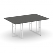 Rift Direct Стол переговорный RF.SPRG-002 Антрацит/Металл Белый 1780*1180*750