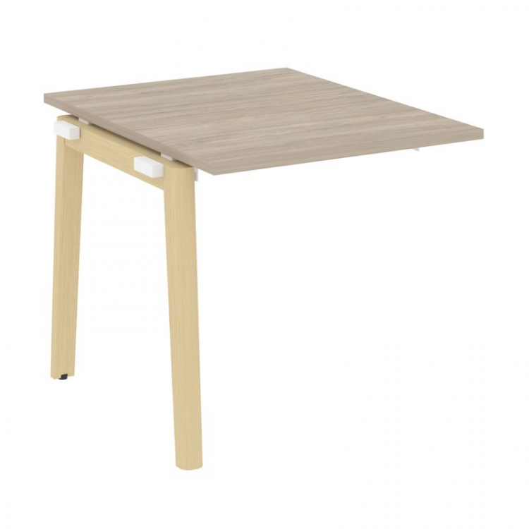 Onix Wood Прох. наб. эл. переговорного стола OW.NPRG-0 Дуб Аттик/Дуб Светлый/Металл Белый 780*980*75