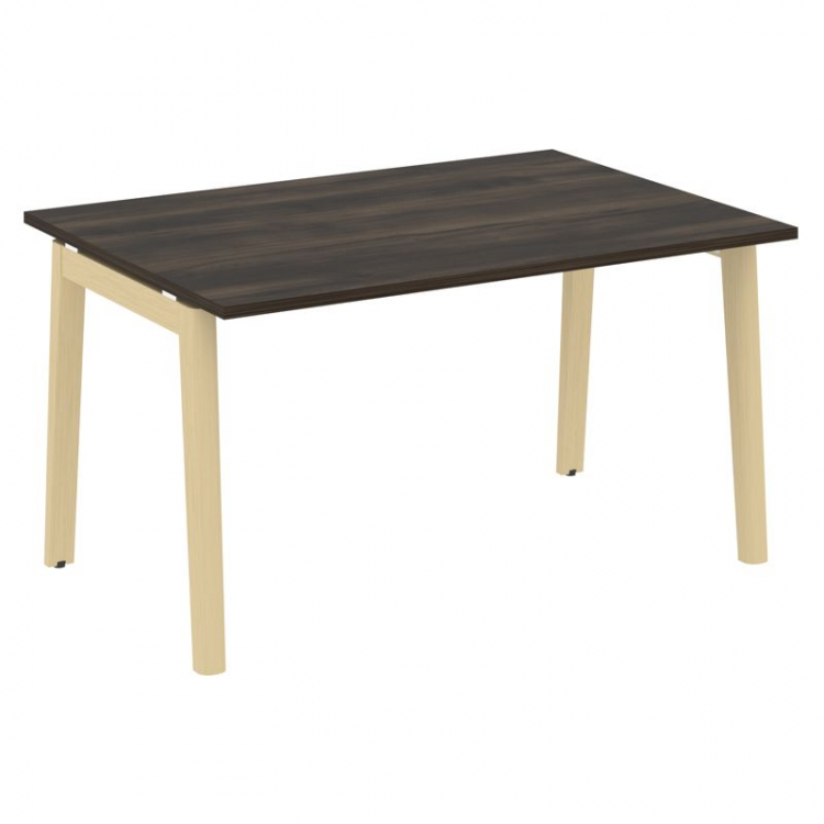 Onix Wood Стол переговорный (1 столешница) OW.PRG-1.3 Дуб Мали/Дуб Светлый/Металл Белый 1380*980*750