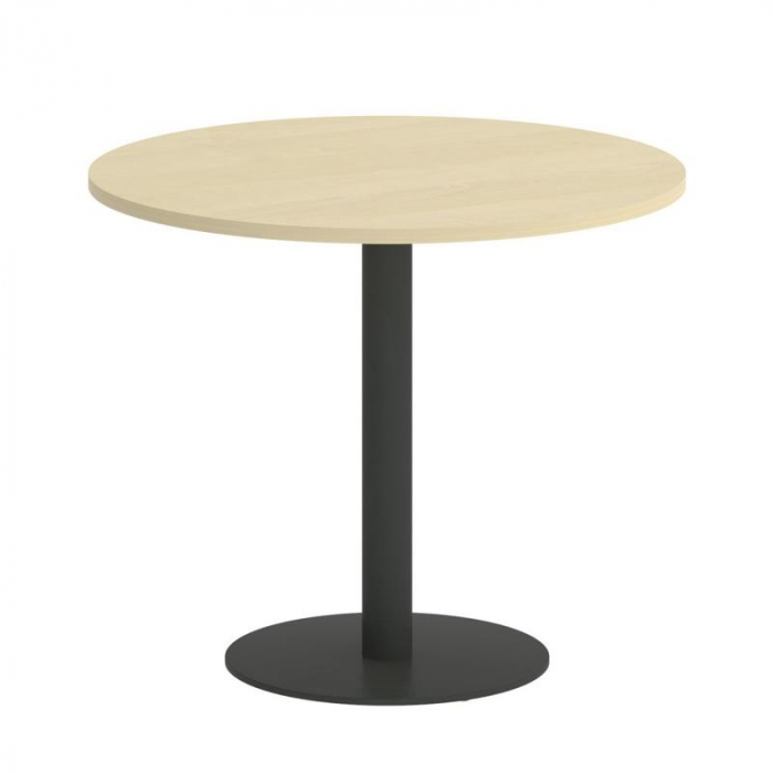 First Стол круглый KSPRG-1 Клен/Металл Антрацит 900*900*750