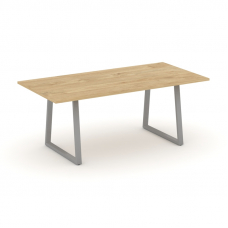 Style Project Direct Стол переговорный SN-6T1.SPRG-198.3 Тиквуд Светлый/Металл Серый 1980*980*750