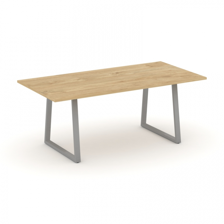 Style Project Direct Стол переговорный SN-6T1.SPRG-198.3 Тиквуд Светлый/Металл Серый 1980*980*750