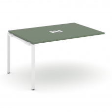 Concept Проходной наборный элемент переговорного стола CN.NPRG-012 Кобо/Металл Белый 1180*980*750