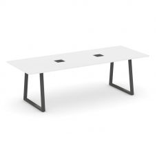 Style Project Direct Стол переговорный SN-6T1.SPRG-258 Белый/Металл Антрацит/Заглушка Металл Антраци