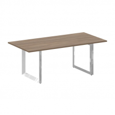Onix Direct Lux Стол переговорный О-обр. м/к M-O.MO-PRG-19 Дуб Аризона/Нержавеющая Сталь/Хром 1980*9
