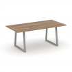 Style Project Direct Стол переговорный SN-6T1.SPRG-198 Дуб Табак/Металл Серый/Заглушка Металл Серый
