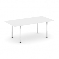 Style Project Direct Lux Стол переговорный M-SN-6P.SPRG-198.3 Белый/Нержавеющая Сталь/Хром 1980*980*